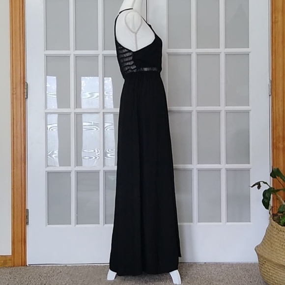 NEW Tiare Hawaii Spaghetti Strap Lattice Crochet Back Maxi Dress - One Size - Picture 3 of 15